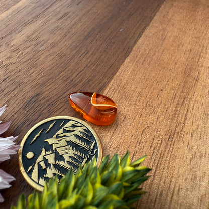 Acrylic Cabochon - approx. 14 x 8 x 3.5 mm