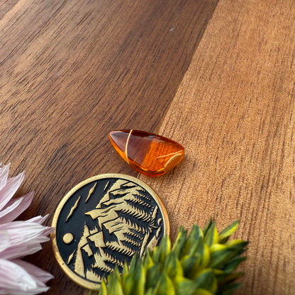 Acrylic Cabochon - approx. 15 x 8 x 3.3 mm