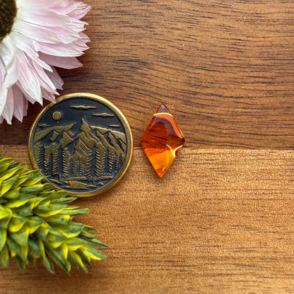 Acrylic Cabochon - approx. 14 x 8 x 3.2 mm