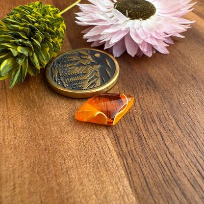 Acrylic Cabochon - approx. 14 x 8 x 3.2 mm