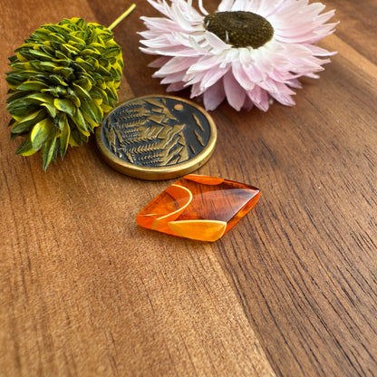 Acrylic Cabochon - approx. 18 x 11 x 3.3 mm