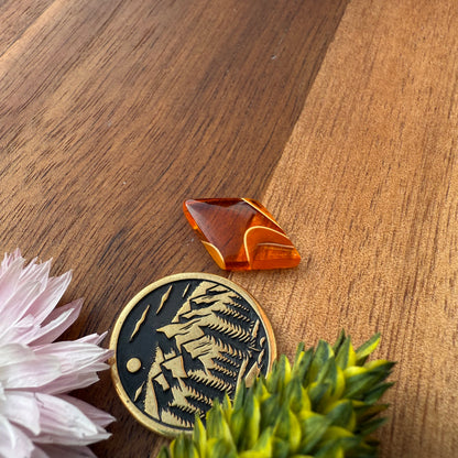 Acrylic Cabochon - approx. 18 x 11 x 3.3 mm