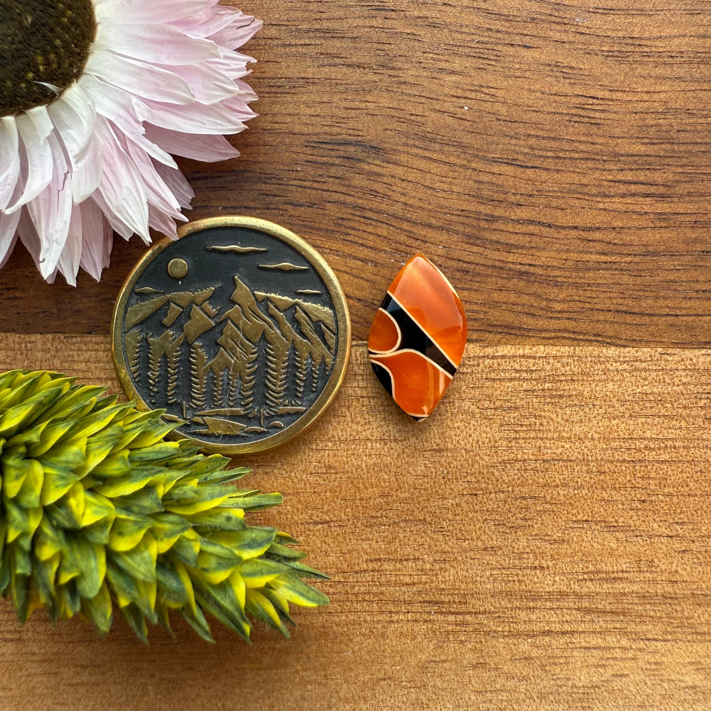 Acrylic Cabochon - approx. 14 x 8 x 3.1 mm