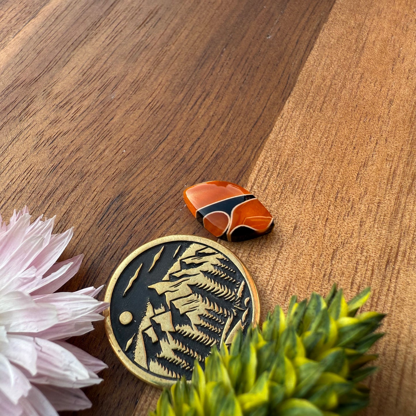 Acrylic Cabochon - approx. 14 x 8 x 3.1 mm