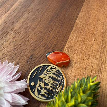 Acrylic Cabochon - approx. 14 x 8 x 3.6 mm
