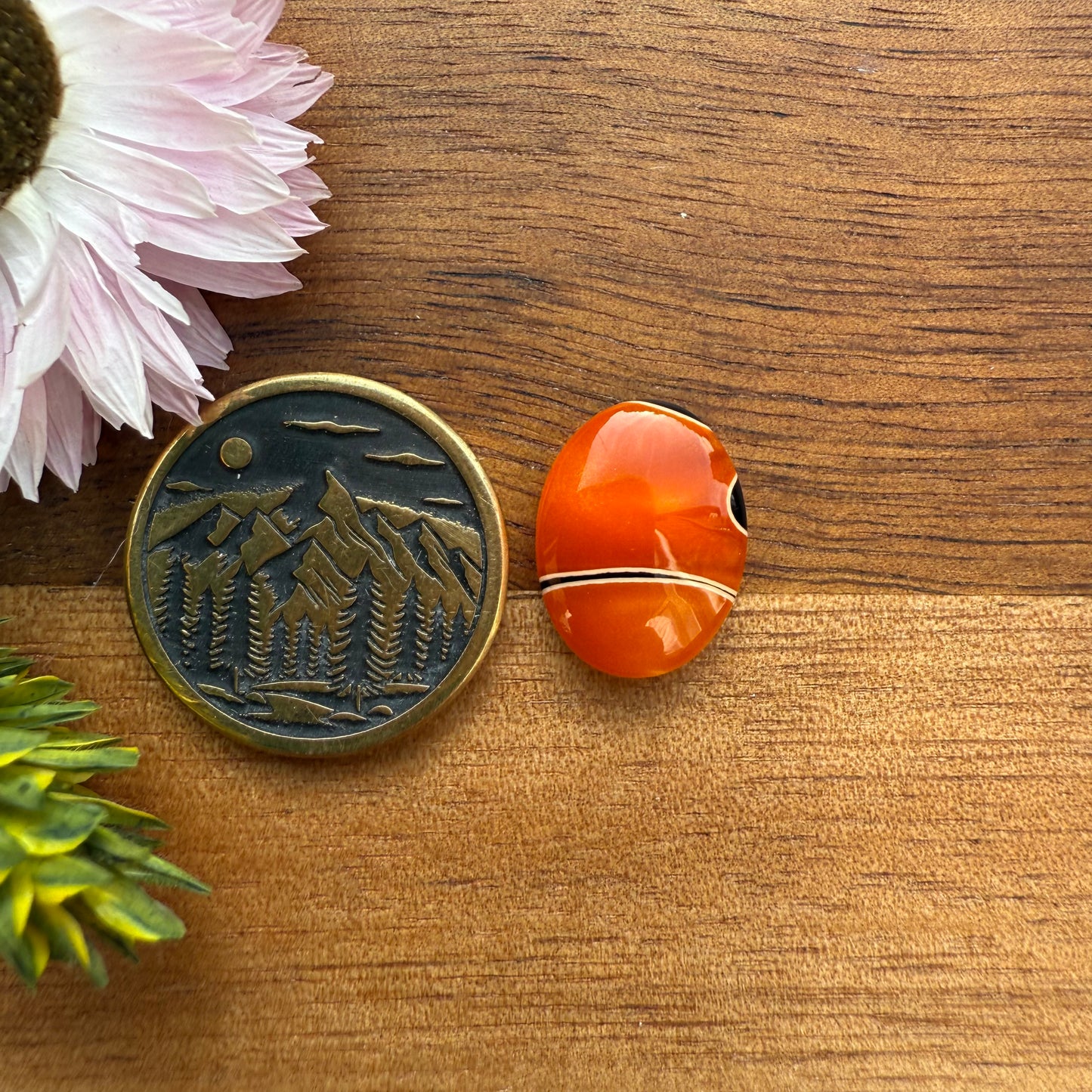 Acrylic Cabochon - approx. 14 x 11 x 4 mm