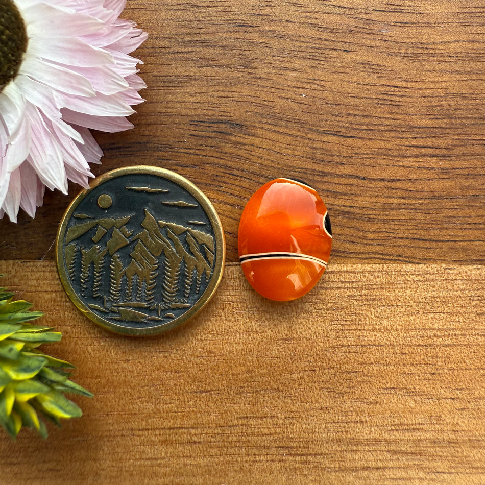 Acrylic Cabochon - approx. 14 x 11 x 4 mm