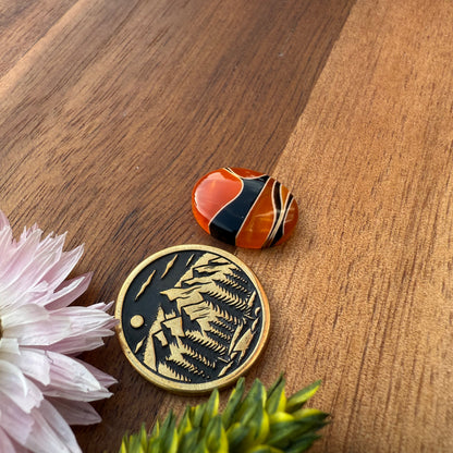Acrylic Cabochon - approx. 16 x 12 x 4.1 mm