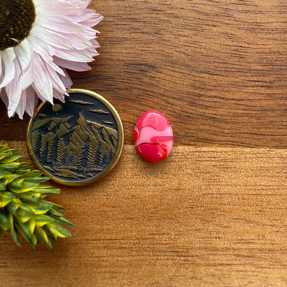 Acrylic Cabochon - approx. 10 x 8 x 3.3 mm