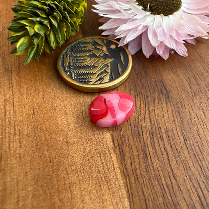 Acrylic Cabochon - approx. 10 x 8 x 3.3 mm