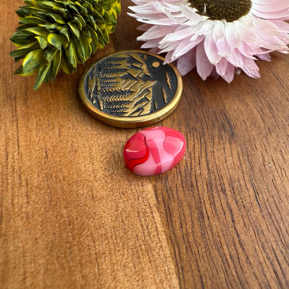 Acrylic Cabochon - approx. 10 x 8 x 3.3 mm