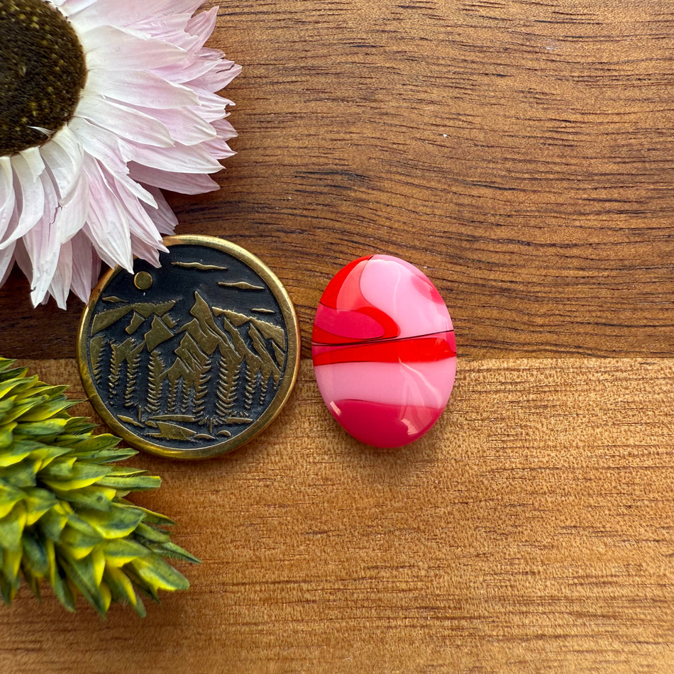 Acrylic Cabochon - approx. 17 x 12 x 4.3 mm
