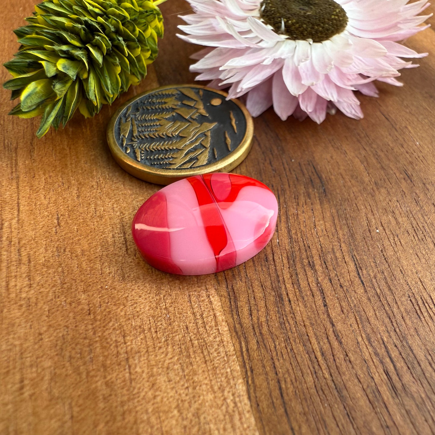 Acrylic Cabochon - approx. 17 x 12 x 4.3 mm