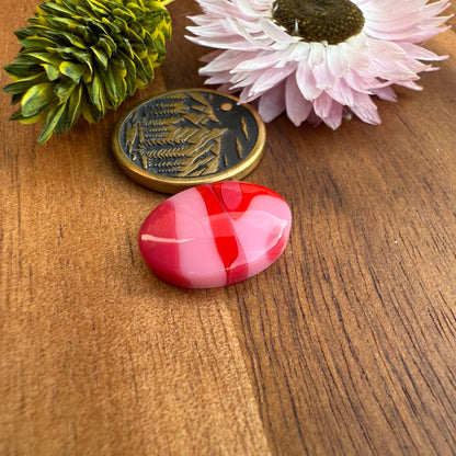 Acrylic Cabochon - approx. 17 x 12 x 4.3 mm