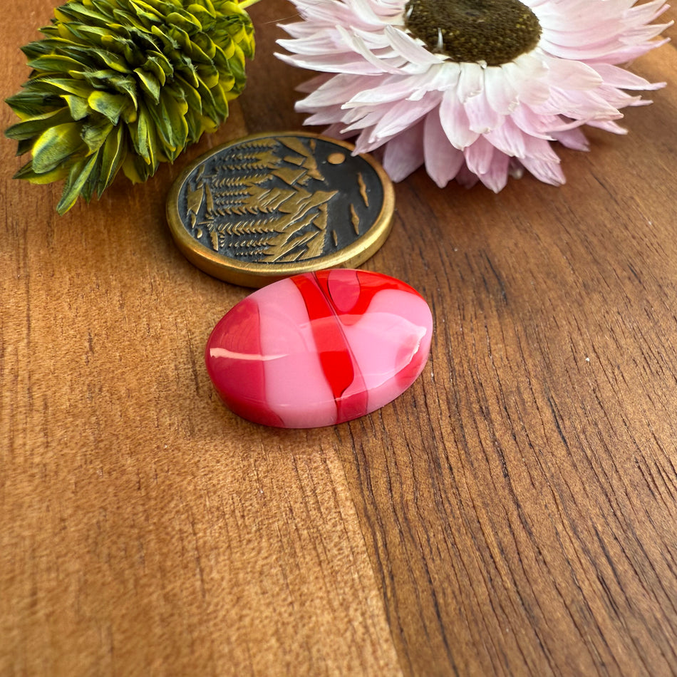 Acrylic Cabochon - approx. 17 x 12 x 4.3 mm