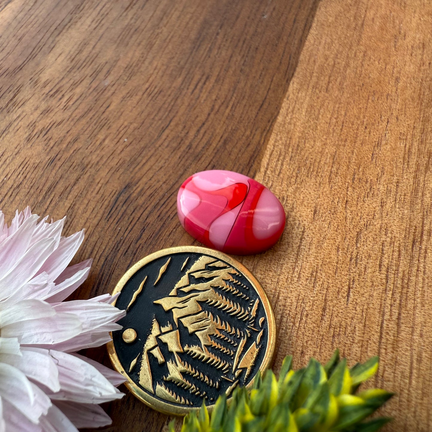 Acrylic Cabochon - approx. 14 x 11 x 4.1 mm