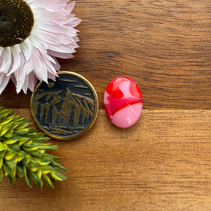 Acrylic Cabochon - approx. 15 x 11 x 4.1 mm