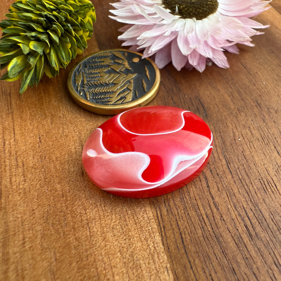 Acrylic Cabochon - approx. 23 x 18 x 4.8 mm