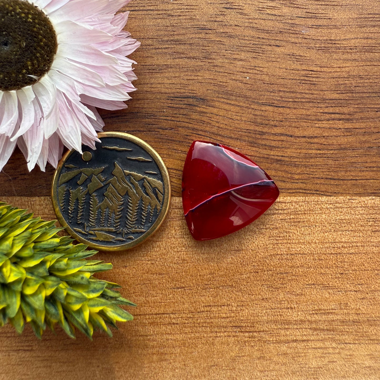 Acrylic Cabochon - approx. 16 x 16 x 4.1 mm