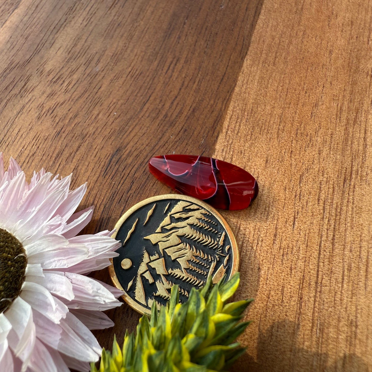Acrylic Cabochon - approx. 19 x 8 x 3.9 mm