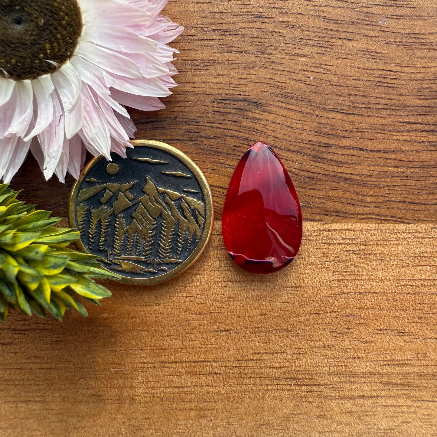 Acrylic Cabochon - approx. 18 x 11 x 4.1 mm