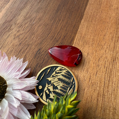 Acrylic Cabochon - approx. 18 x 11 x 4.1 mm