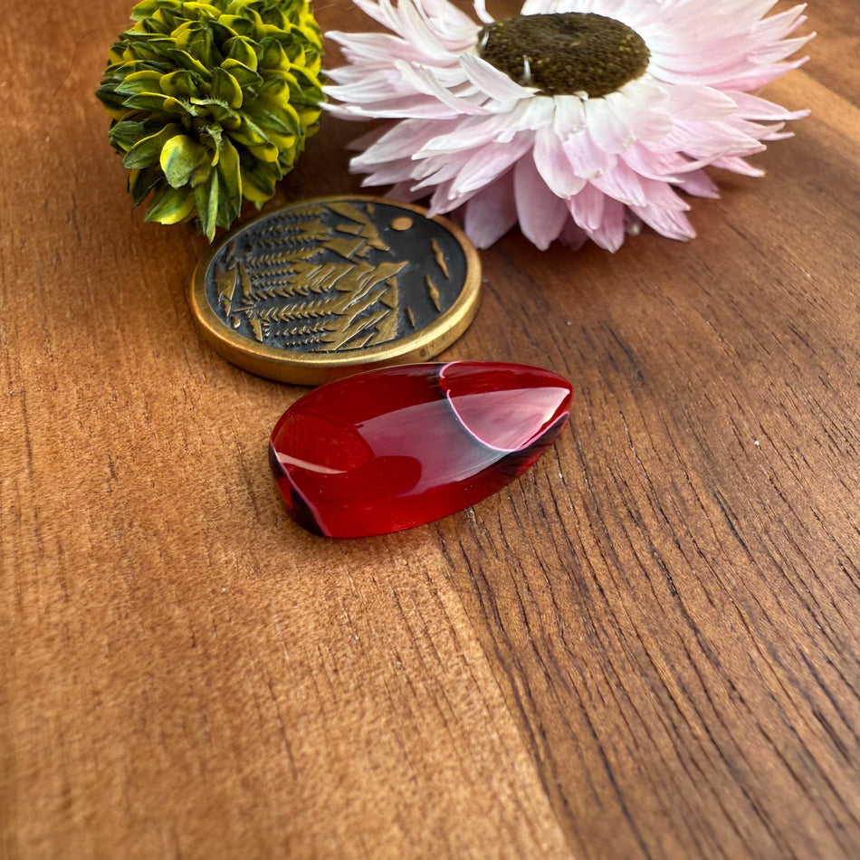 Acrylic Cabochon - approx. 18 x 10 x 4 mm