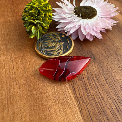 Acrylic Cabochon - approx. 24 x 12 x 4.3 mm