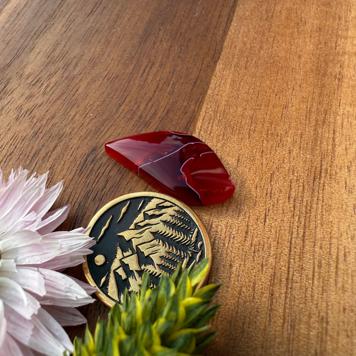 Acrylic Cabochon - approx. 24 x 12 x 4.3 mm