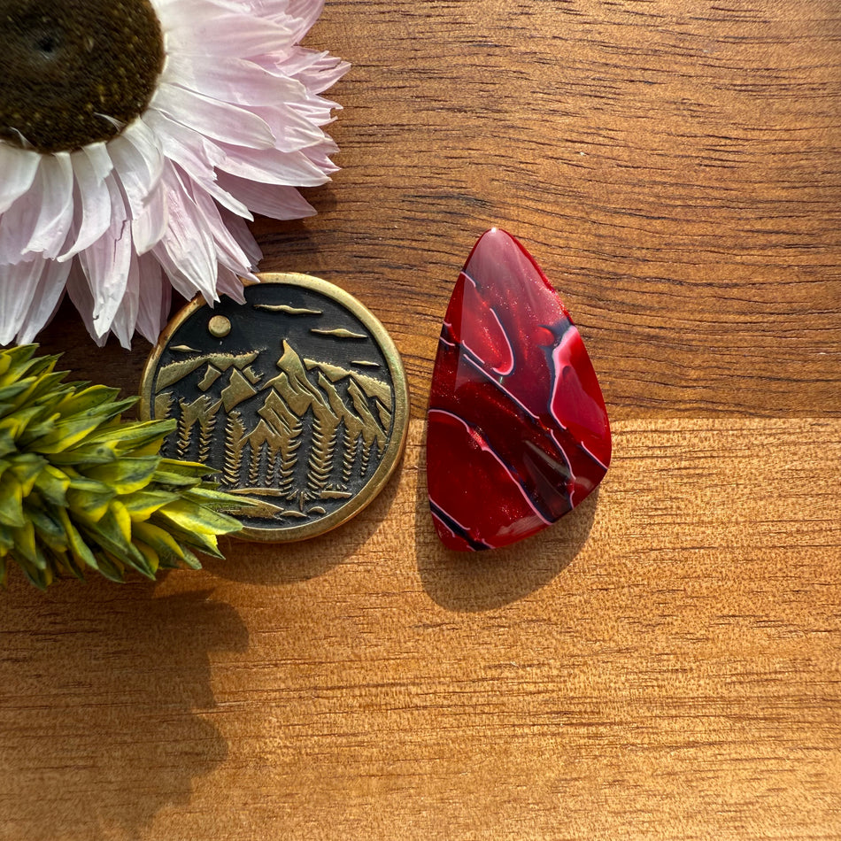 Acrylic Cabochon - approx. 24 x 13 x 4.3 mm