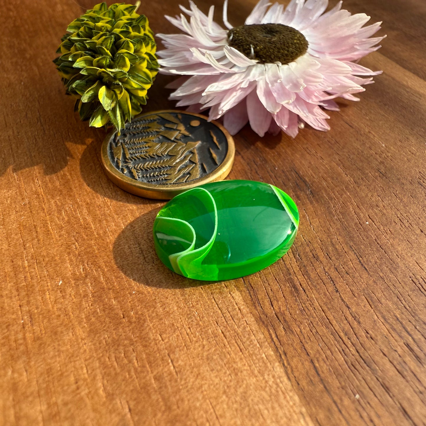 Acrylic Cabochon - approx. 18 x 14 x 4.4 mm