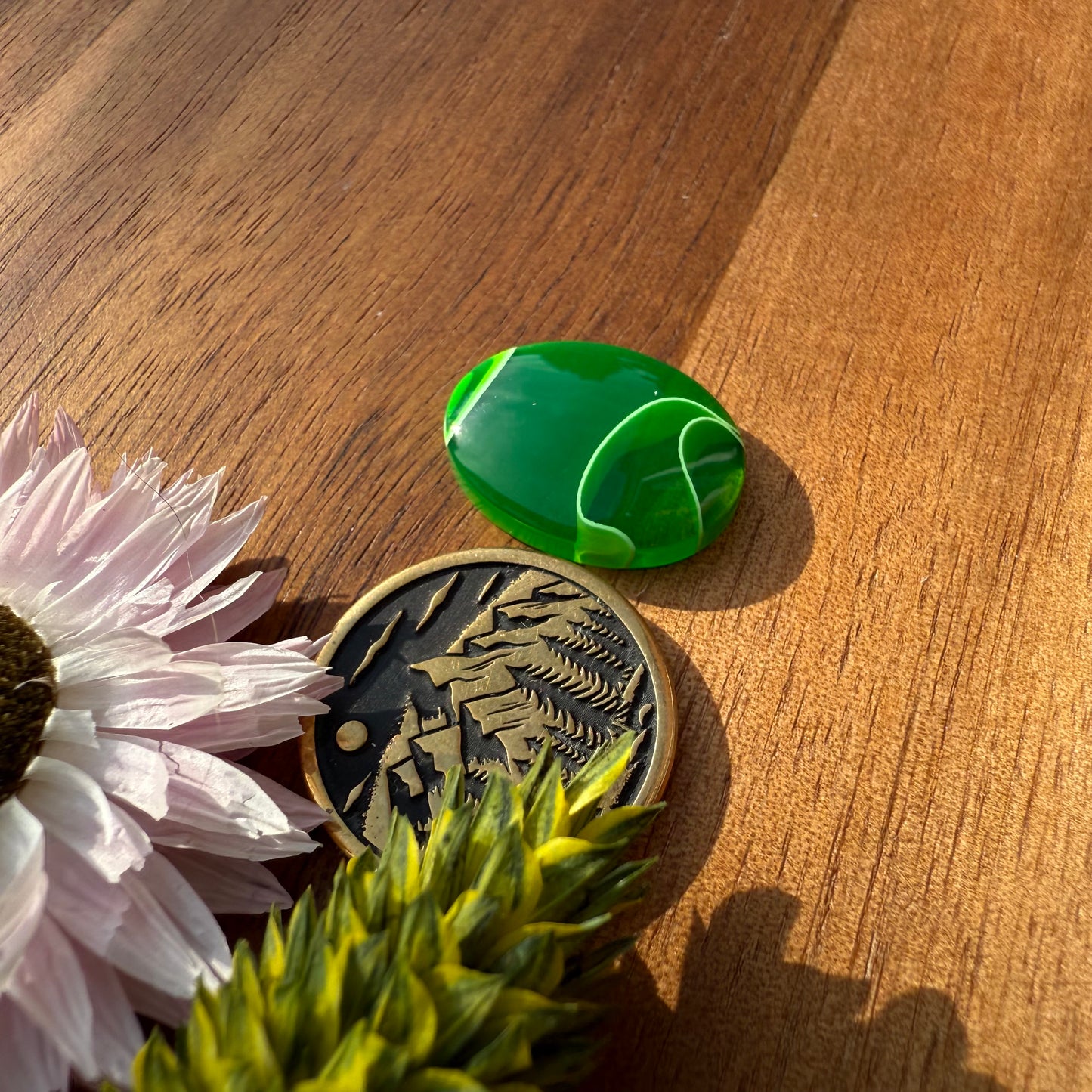 Acrylic Cabochon - approx. 18 x 14 x 4.4 mm