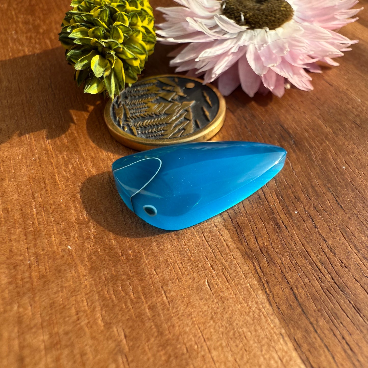 Acrylic Cabochon - approx. 24 x 13 x 4.3 mm