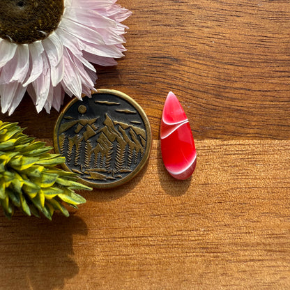 Acrylic Cabochon - approx. 17 x 7 x 3.3 mm