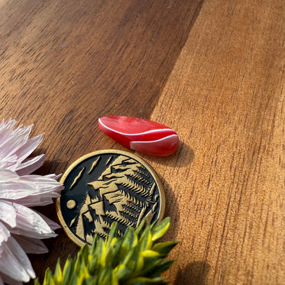 Acrylic Cabochon - approx. 17 x 6 x 3.5 mm