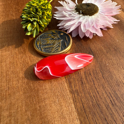Acrylic Cabochon - approx. 27 x 11 x 4.4 mm