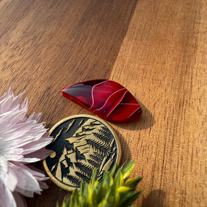 Acrylic Cabochon - approx. 23 x 11 x 4.2 mm