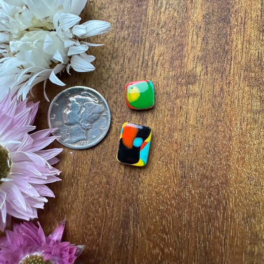 Oregon Surfite Cabochon Set of 2 - Mixed Size