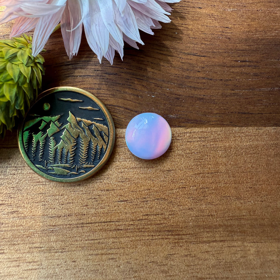 Aurora Opal Cabochon - approx. 9 x 9 x 4 mm