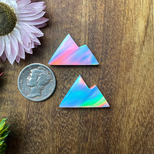 Aurora Opal Cabochon Set of 2 - approx. 23 x 15 mm