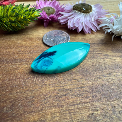 Acrylic Cabochon - approx. 35 x 17 x 6.2 mm