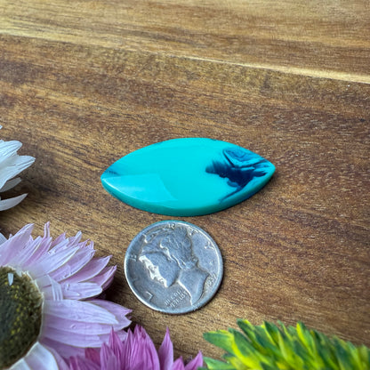 Acrylic Cabochon - approx. 35 x 17 x 6.2 mm