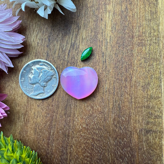 Aurora Opal Cabochon - Size of Peach - approx. 14 x 16 mm