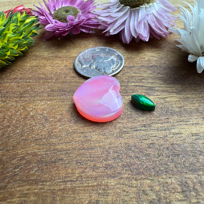 Aurora Opal Cabochon - Size of Peach - approx. 14 x 16 mm