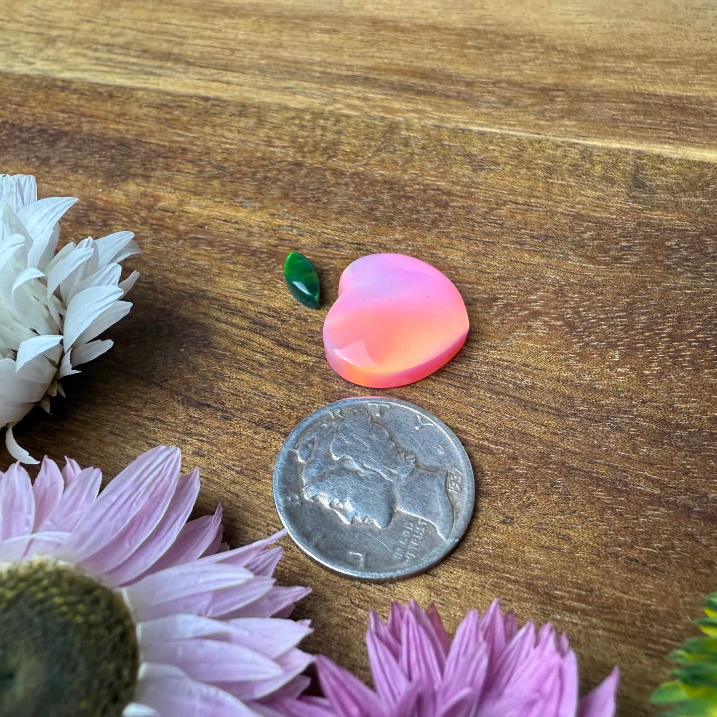 Aurora Opal Cabochon - Size of Peach - approx. 14 x 16 mm