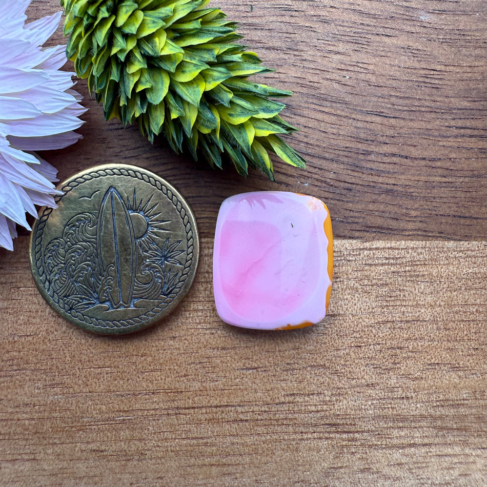 Gower Surfite Cabochon - approx. 16 x 14 x 4.1 mm