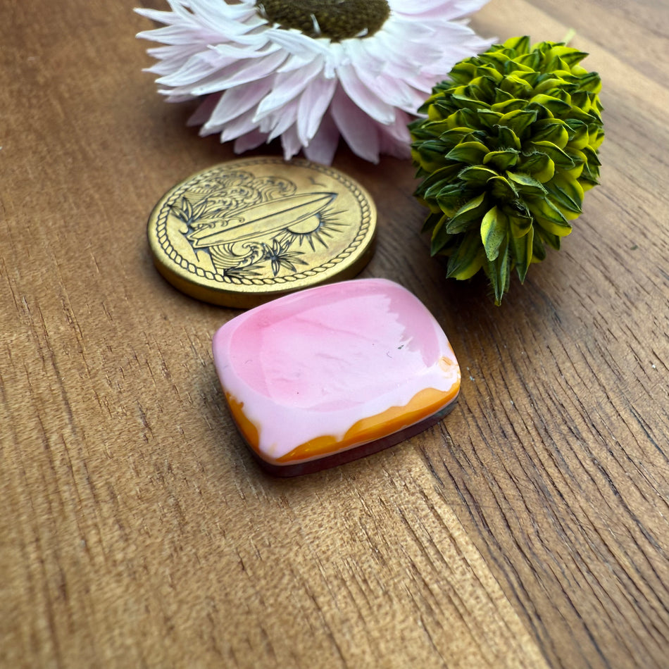 Gower Surfite Cabochon - approx. 16 x 14 x 4.1 mm
