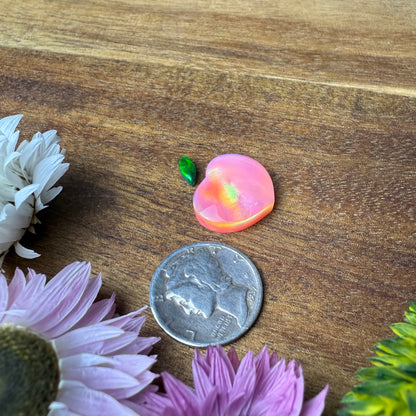 Aurora Opal Cabochon - Size of Peach - approx. 14 x 16 mm