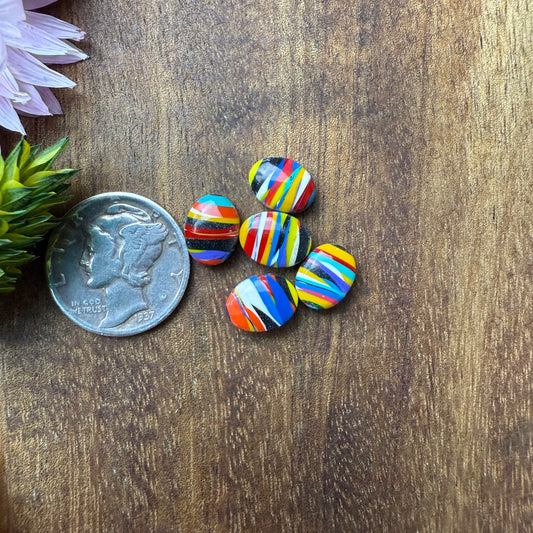 Oregon Surfite Cabochon Set of 5 - approx. 9 x 6 mm