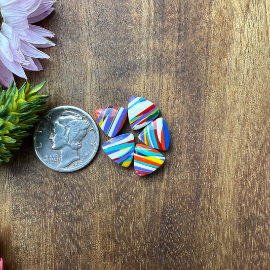 Oregon Surfite Cabochon Set of 5 - approx. 8 x 8 mm